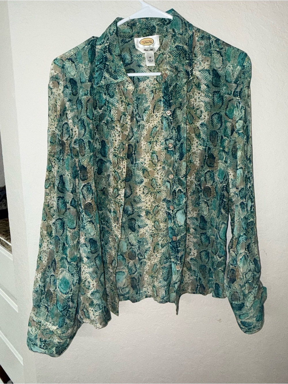 Vintage Talbots 100% Pure Silk Blouse
